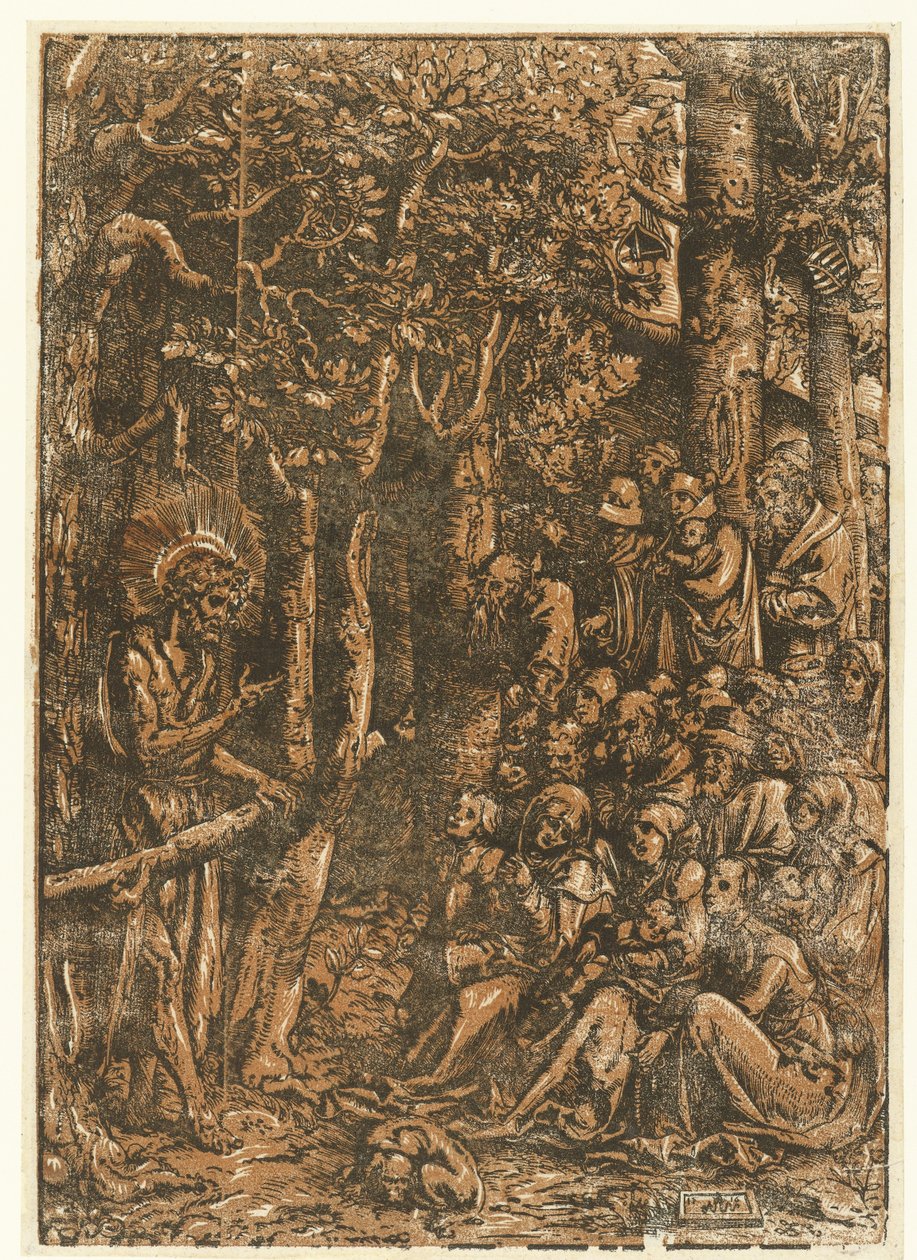 Døperen Johannes forkynner for folket av Lucas Cranach