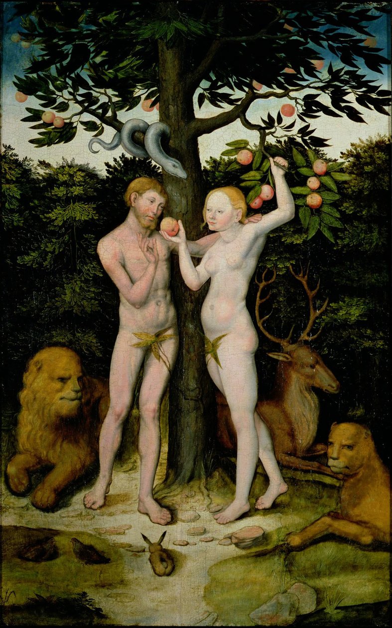 Adam og Eva av Lucas Cranach the Elder