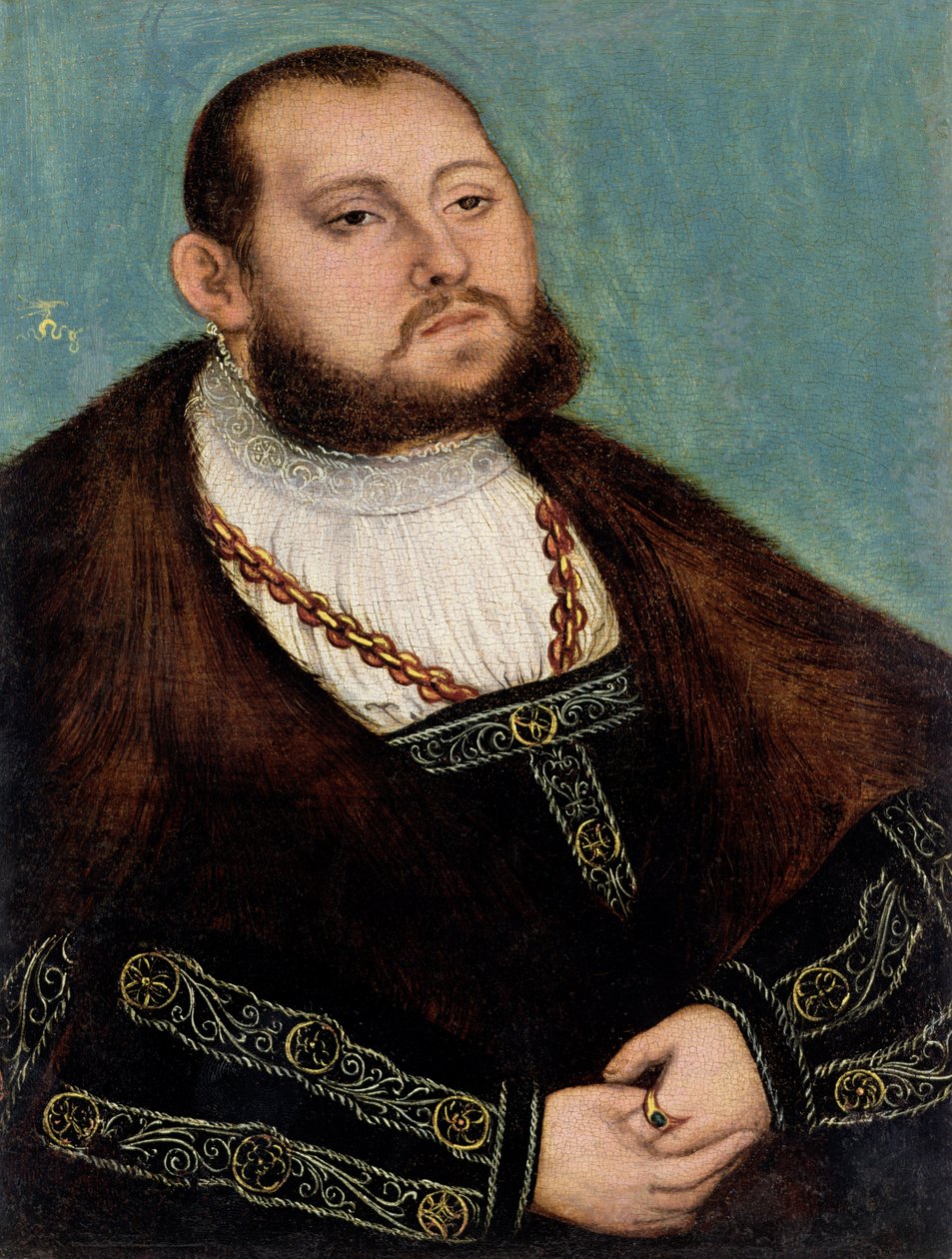 Kurfyrst Johann Friedrich den "storsindede" av Lucas Cranach