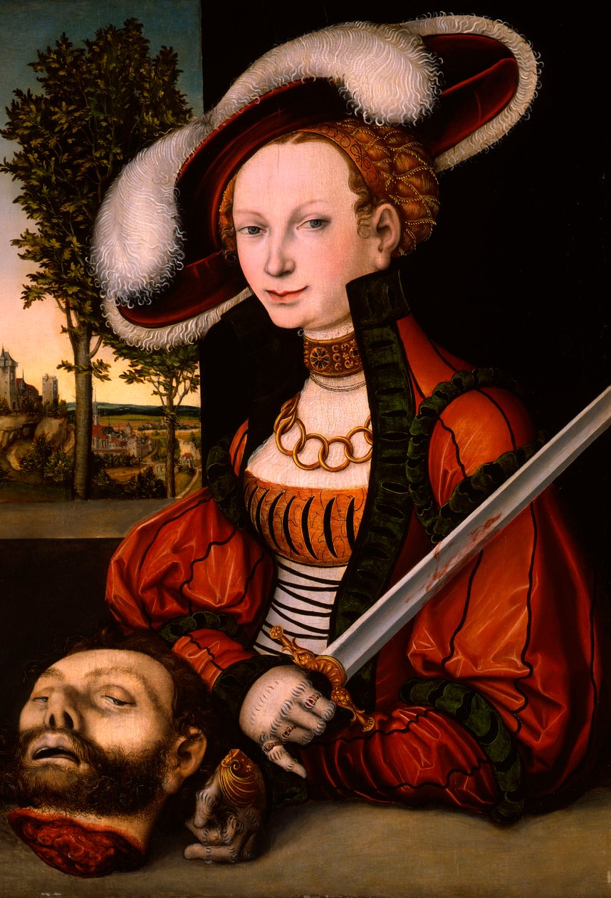 Judith med Hodet av Holofernes, ca. 1530 av Lucas Cranach