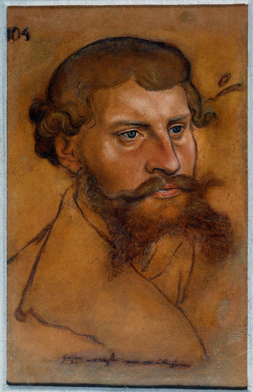Portrett av hertug Ernest IV av Sachsen, reformens fyrste Tegning av Lucas Cranach den gamle av Lucas Cranach