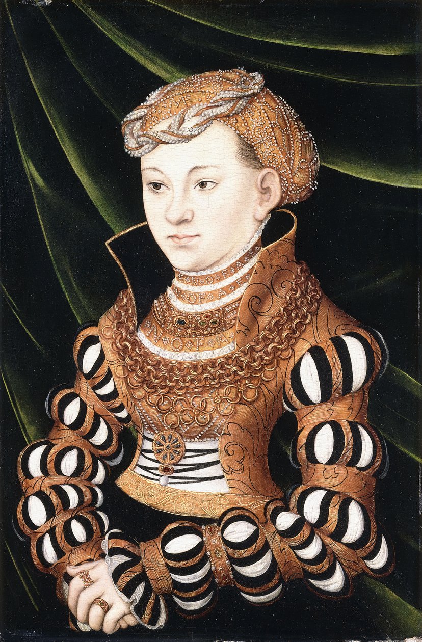 Portrett av prinsesse Margaret av Sachsen av Lucas Cranach