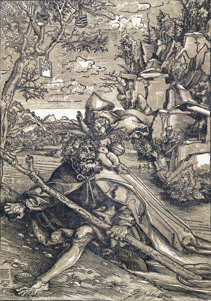 Saint Christopher, 1506-9 av Lucas Cranach