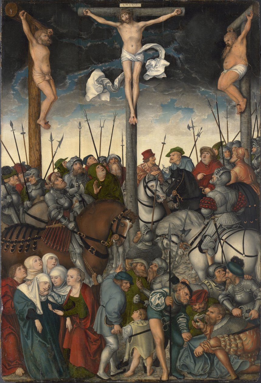 Korsfestelsen, 1538 av Lucas Cranach