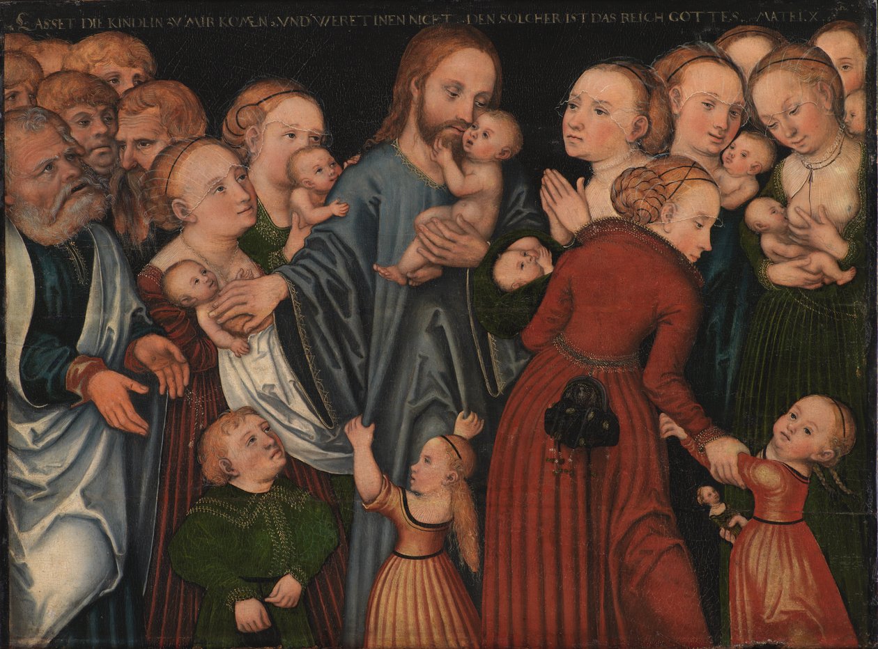 Kristus velsigner barna av Lucas Cranach d.Æ.