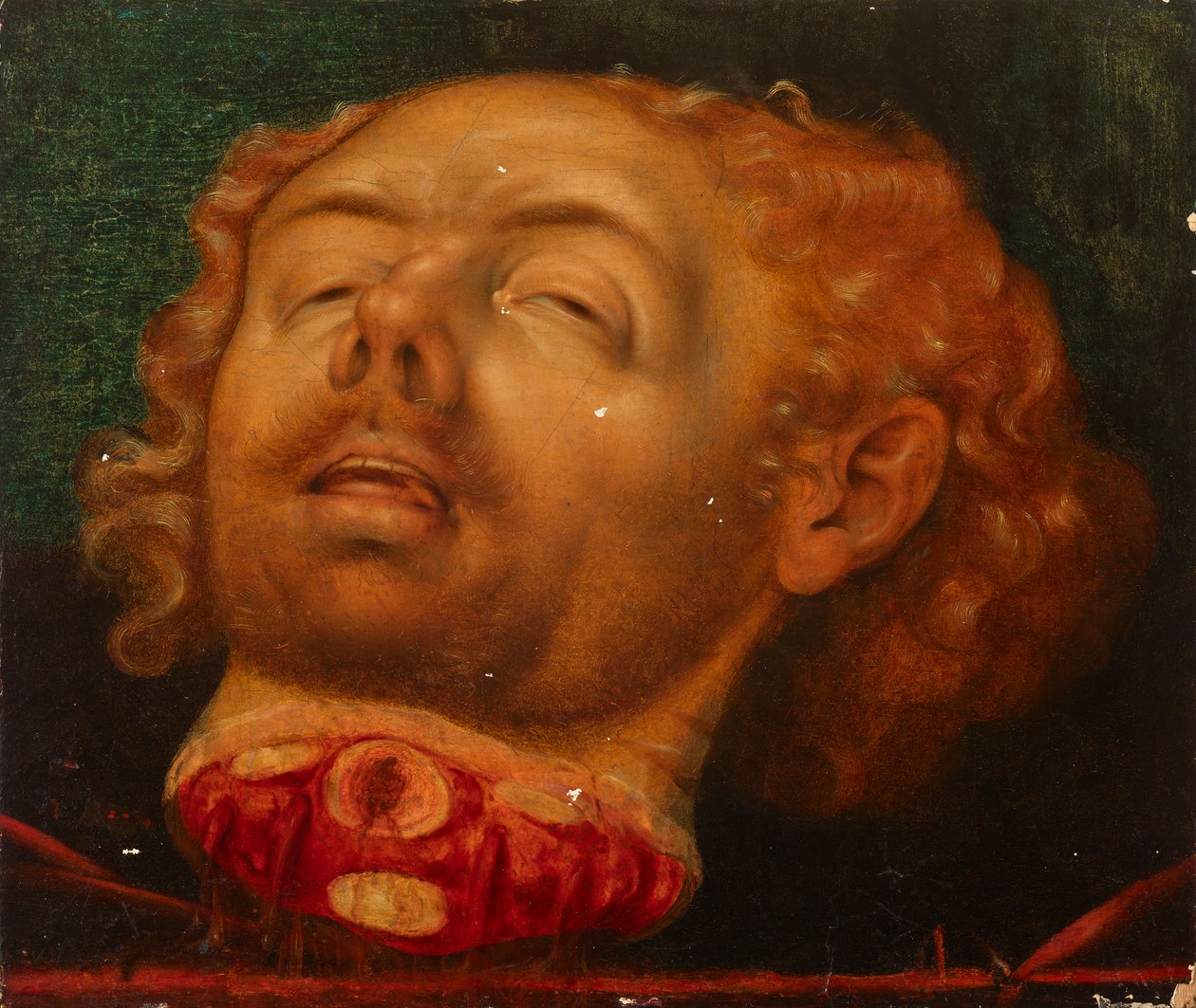 Hode for Holofernes eller døperen Johannes (fragment) av Lucas Cranach d. Ä.