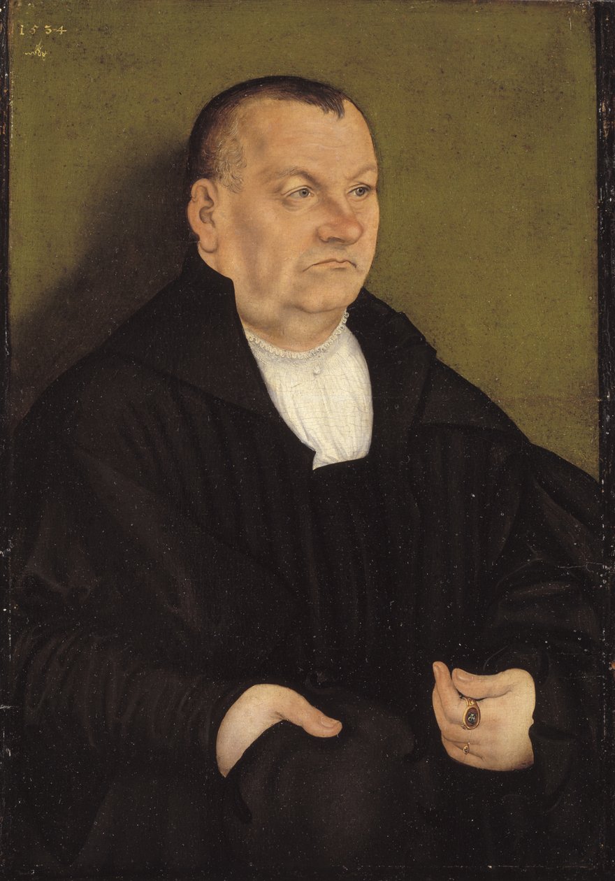 Portrett av en mann av Lucas Cranach d.Æ.