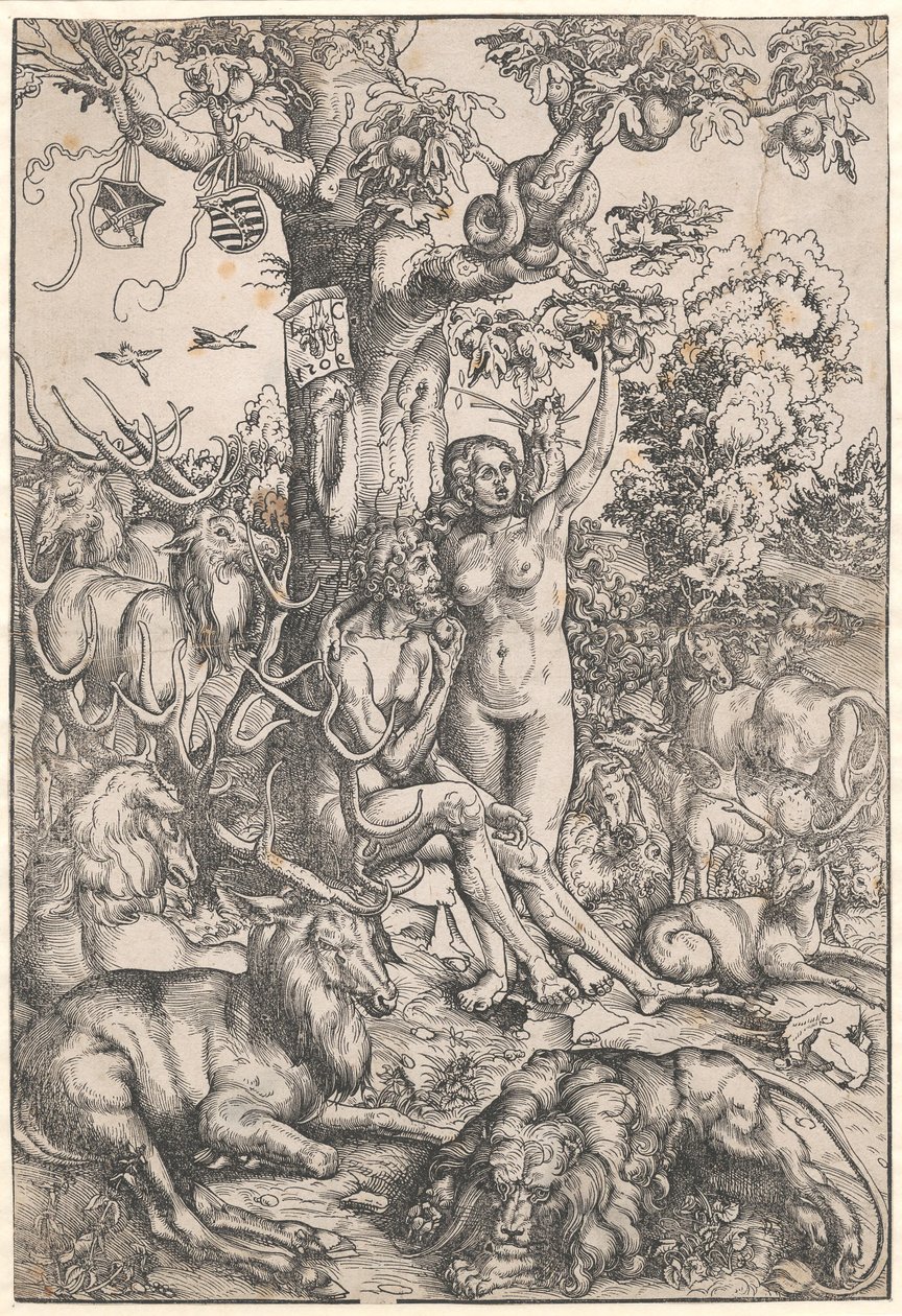 Menneskets fall av Lucas Cranach d.Æ.