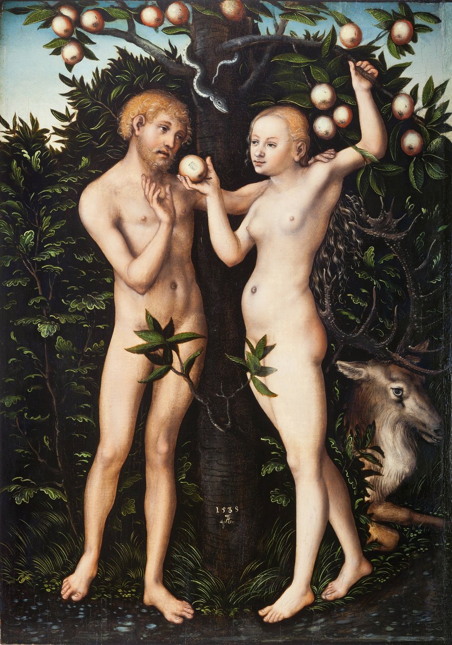 Adam og Eva av Lucas Cranach the Elder