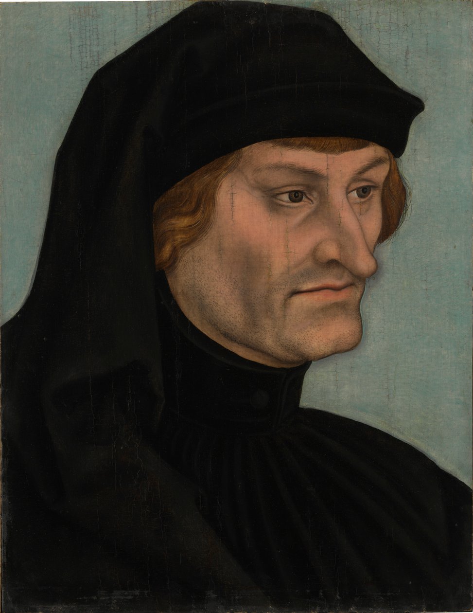 Portrett av Rudolf Agricola - Portrett av Geiler von Kaysersberg av Lucas Cranach the Elder