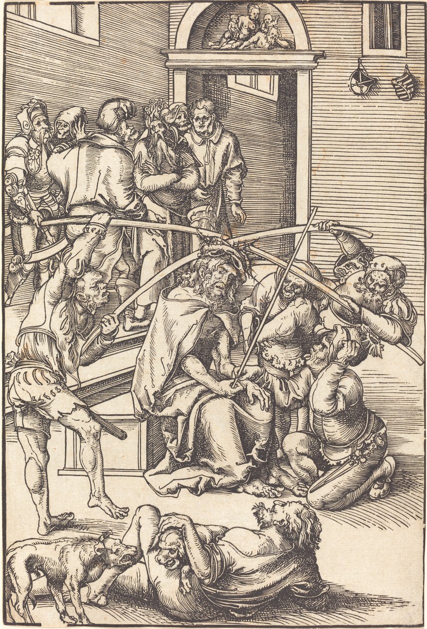 Kristus kronet med torner av Lucas Cranach the Elder