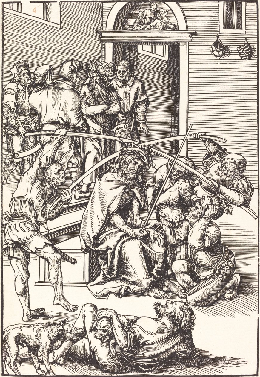 Kristus kronet med torner av Lucas Cranach the Elder
