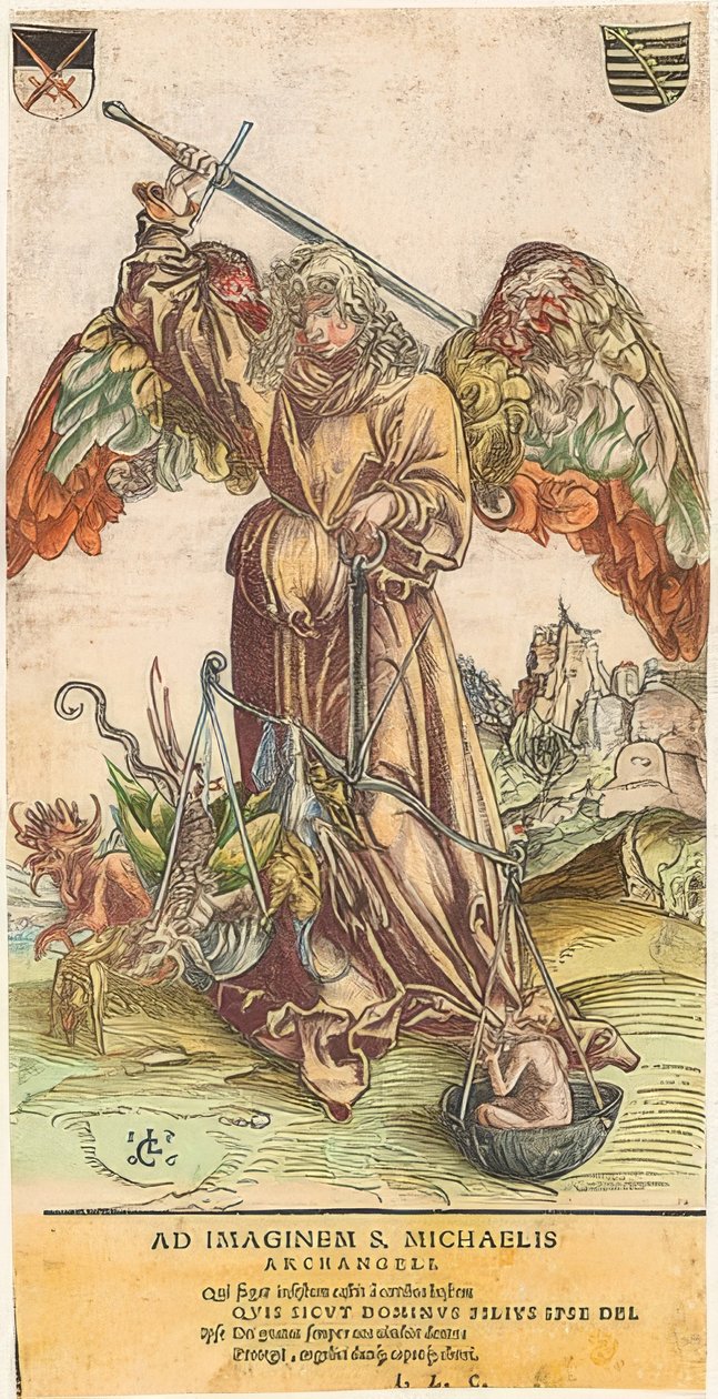 Sankt Mikael som sjeleveier av Lucas Cranach the Elder