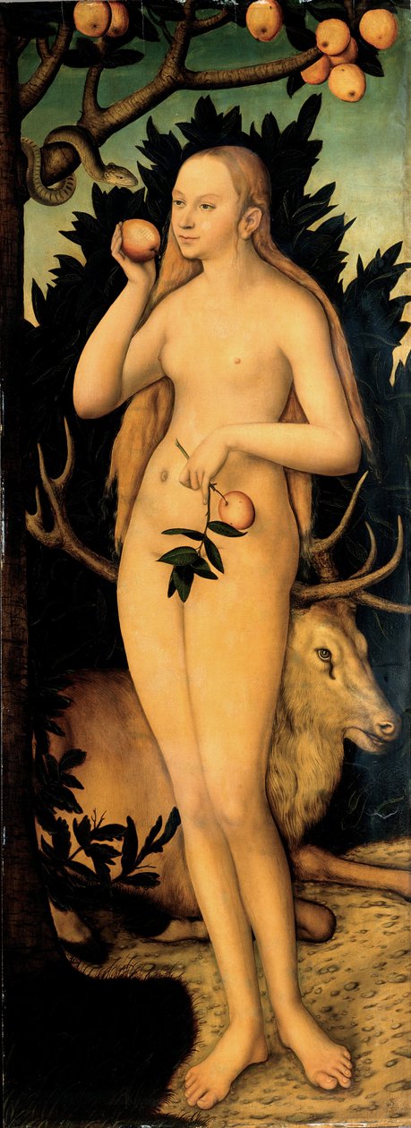 Eva, etter 1537 av Lucas Cranach the Elder