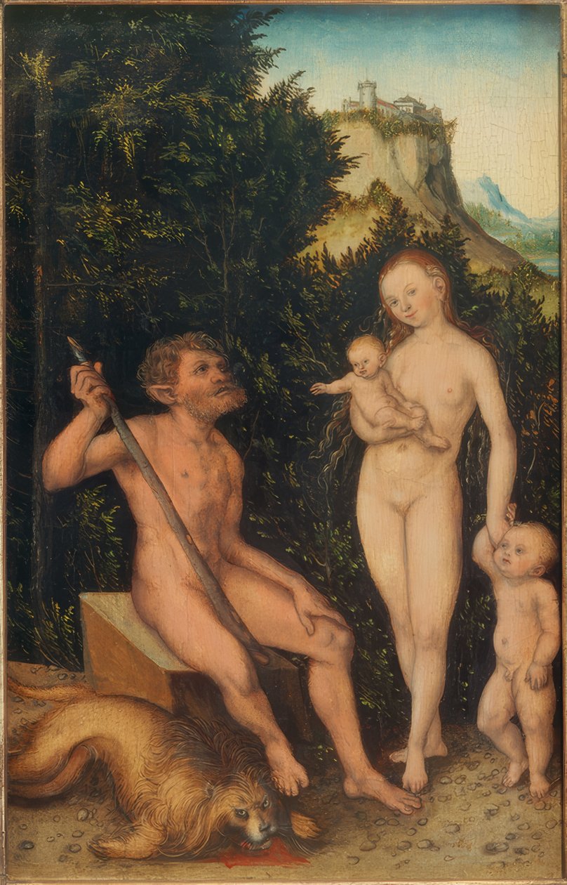 Familie av naturlige av Lucas Cranach the Elder