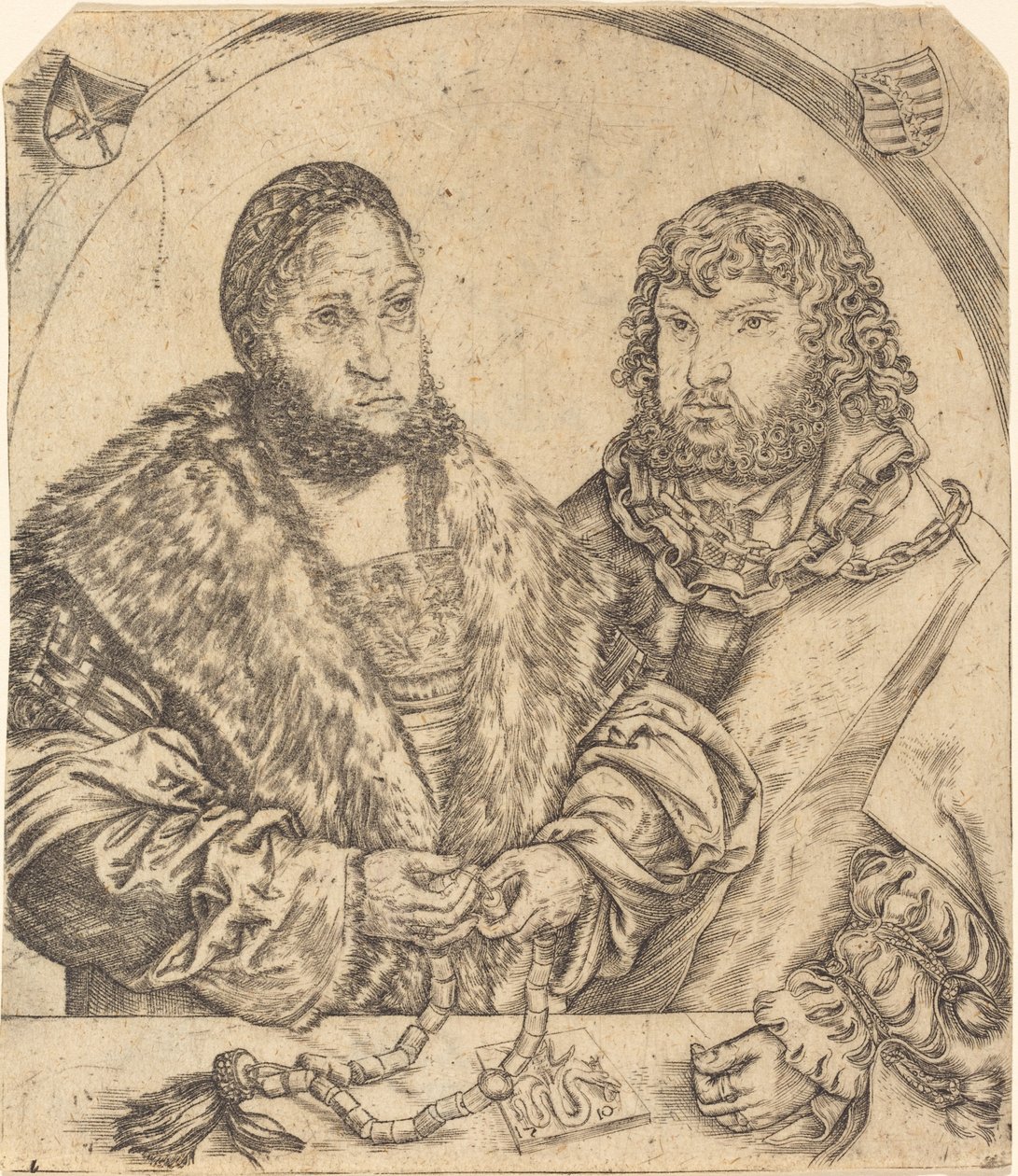 Fredrik den vise og Johannes konstanten av Sachsen av Lucas Cranach the Elder