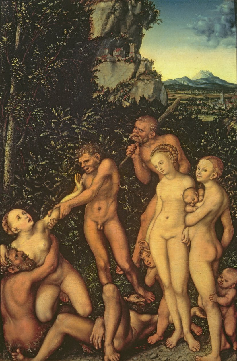 Fruits of Jealousy, 1530 (olje på tre) av Lucas Cranach the Elder