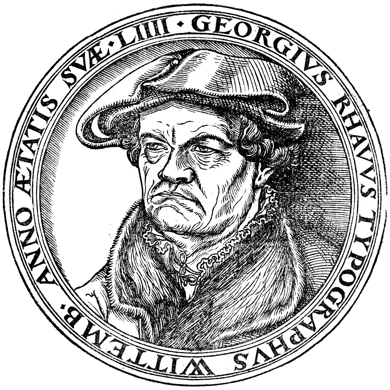 Georg Rhau (1488–1548) av Lucas Cranach the Elder