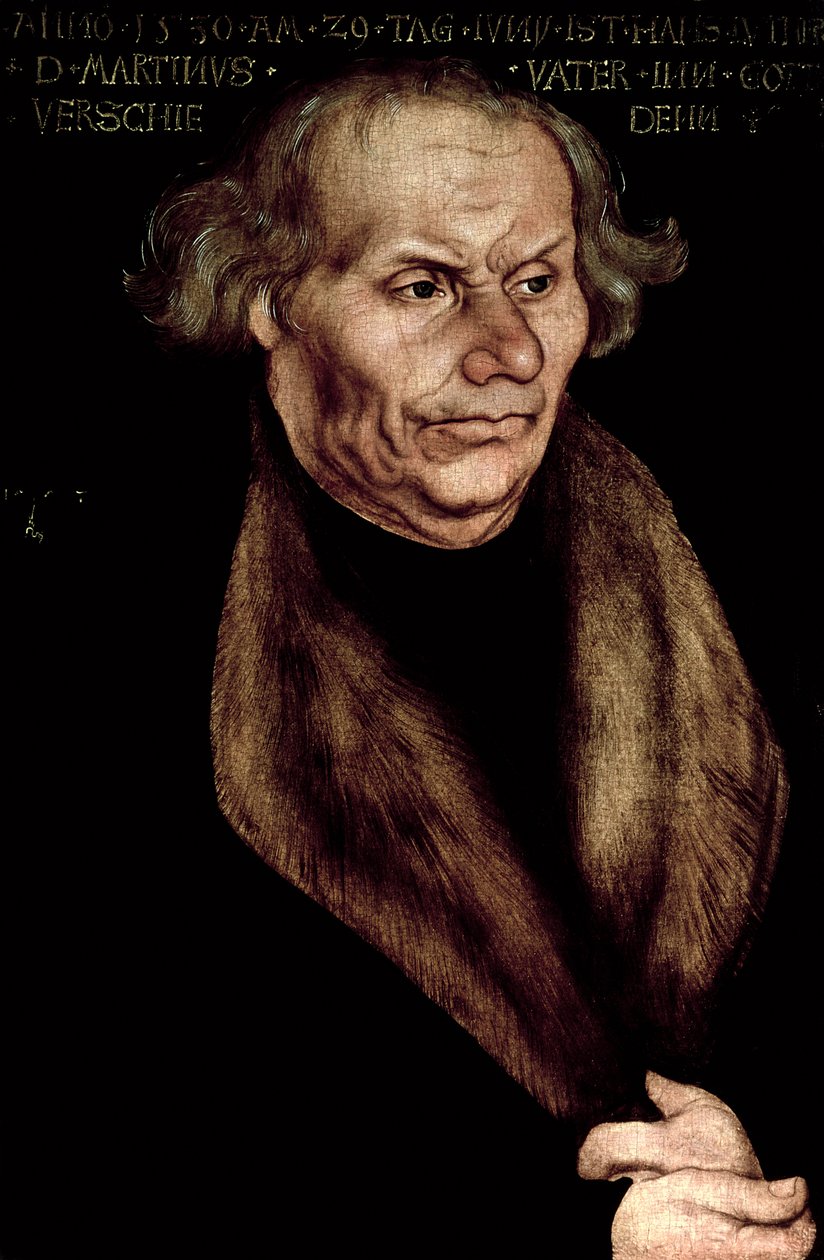 Hans Luther (1459-1530), far til Martin Luther av Lucas Cranach the Elder