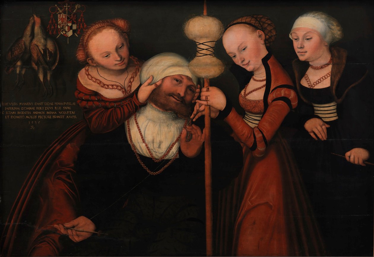 Hercules og Omphale. av Lucas Cranach the Elder