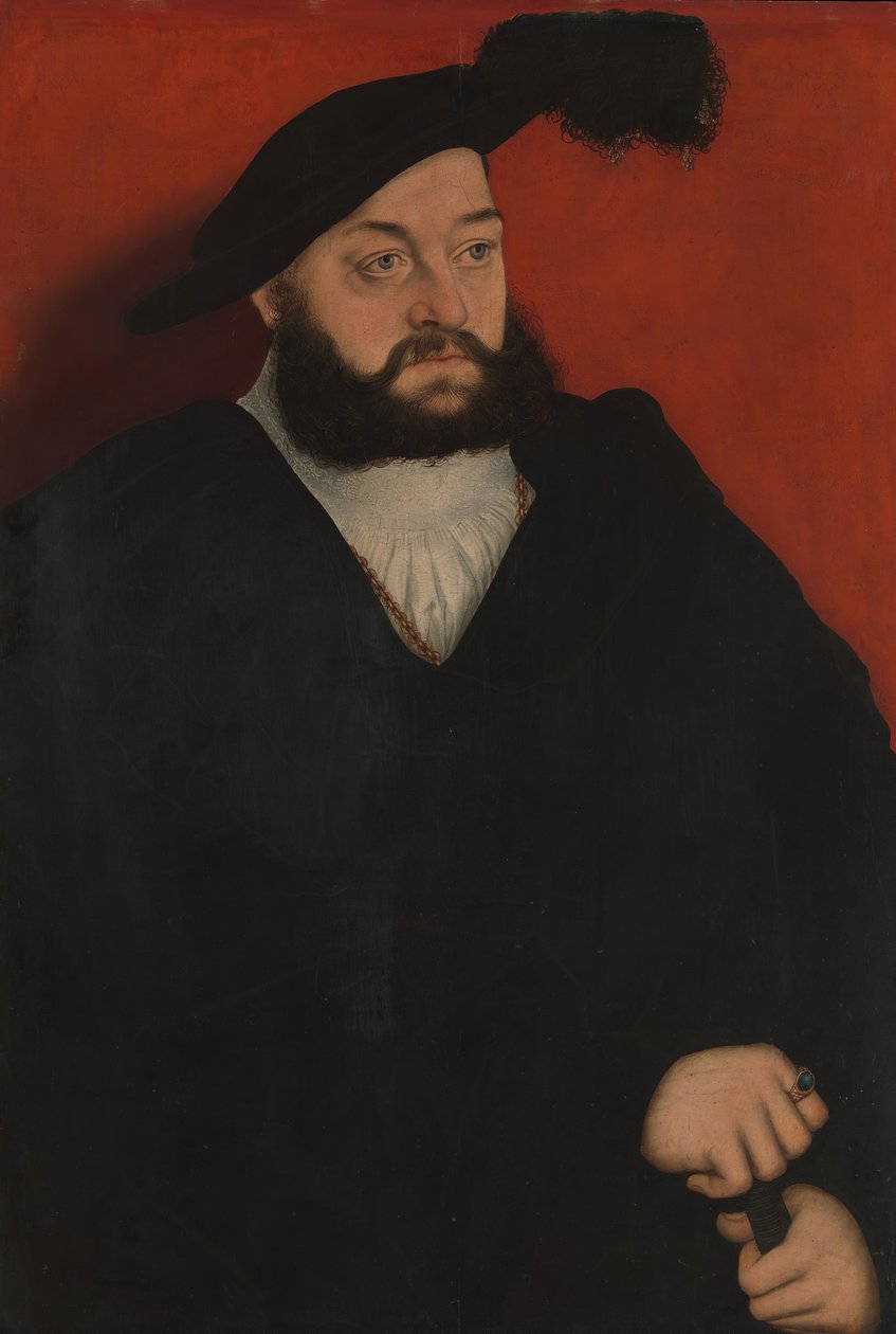 Johann 1498-1537, hertug av Sachsen, ca. 1534-37. av Lucas Cranach the Elder
