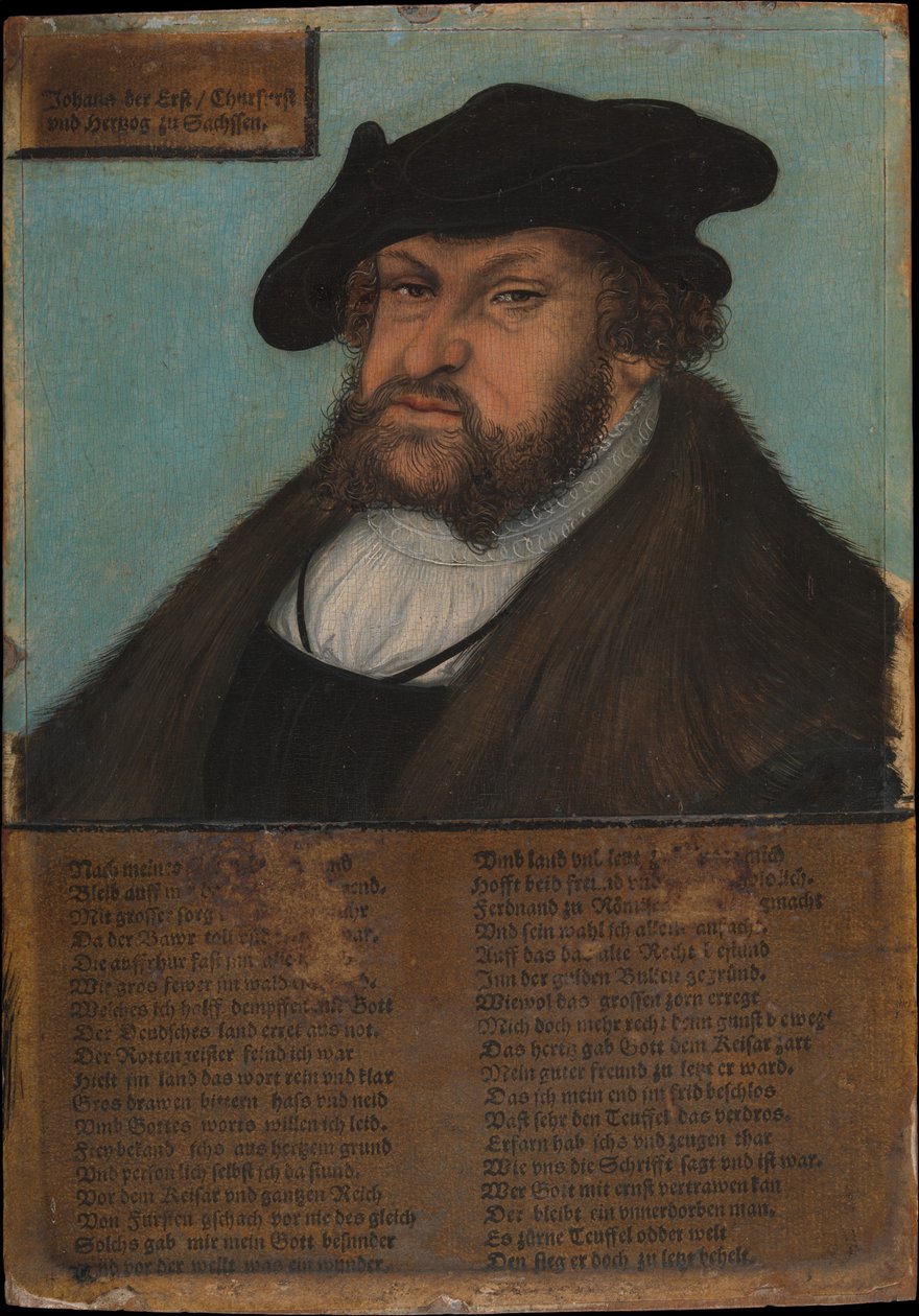 Johann I 1468-1532, konstanten, kurfyrst av Sachsen, 1532-33. av Lucas Cranach the Elder