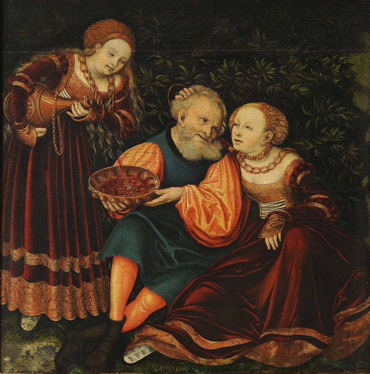 Lot og hans døtre av Lucas Cranach the Elder