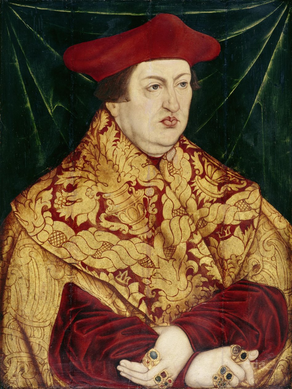 Portrett av kardinal Albrecht av Brandenburg av Lucas Cranach the Elder
