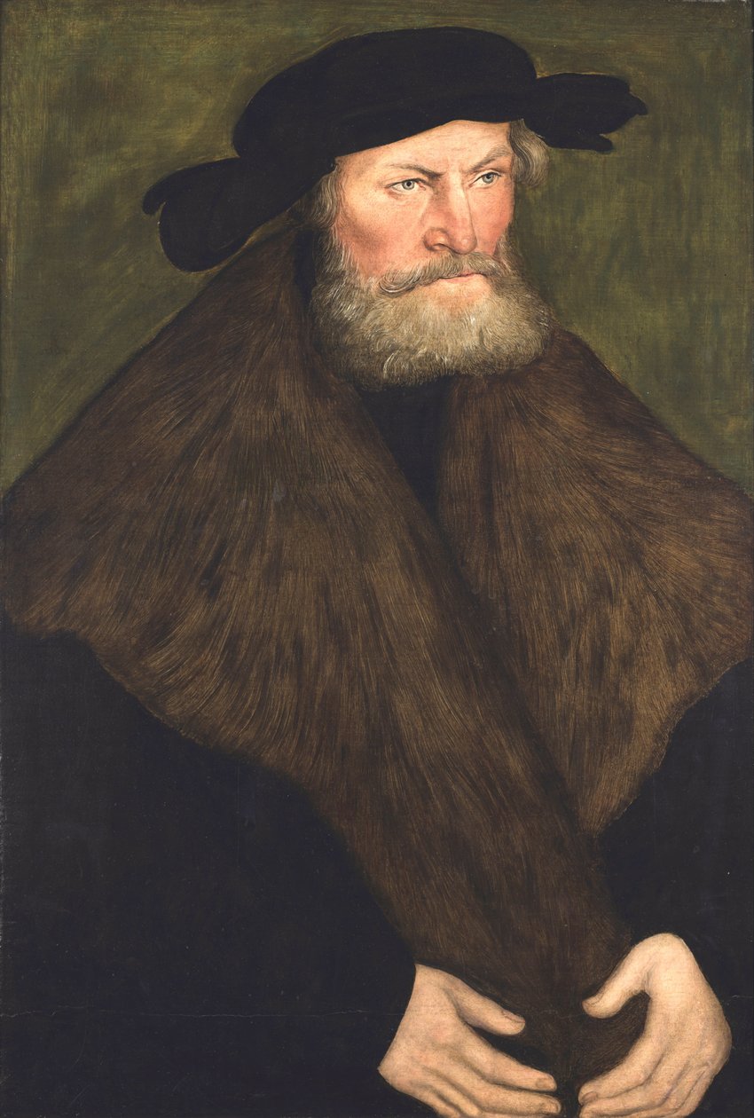 Portrett av hertug Henrik den fromme av Sachsen av Lucas Cranach the Elder