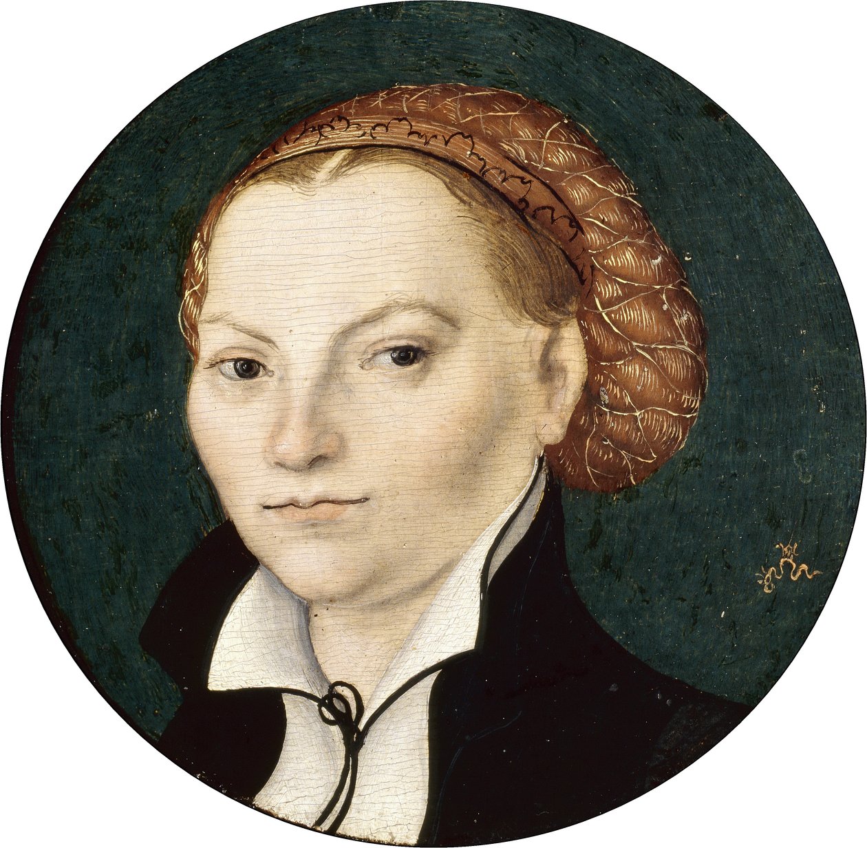 Portrett av Katharina von Bora av Lucas Cranach the Elder