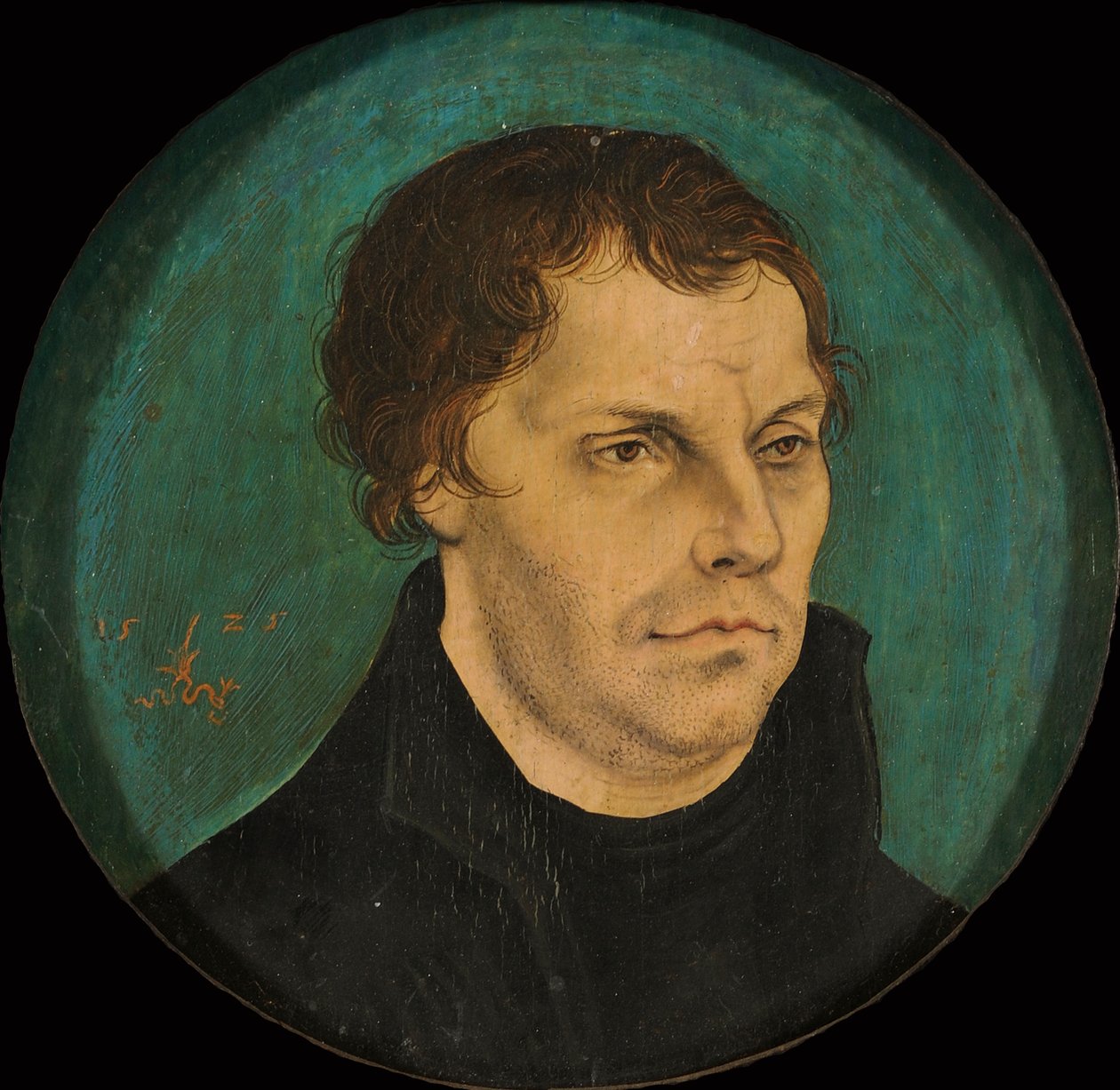 Portrett av Martin Luther 1483-1546, 1525. av Lucas Cranach the Elder