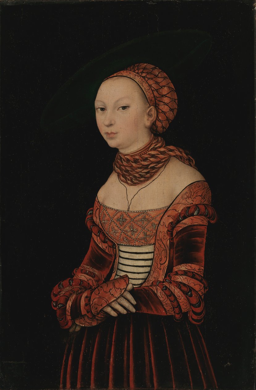 Portrett av en ung kvinne, 1525. av Lucas Cranach the Elder