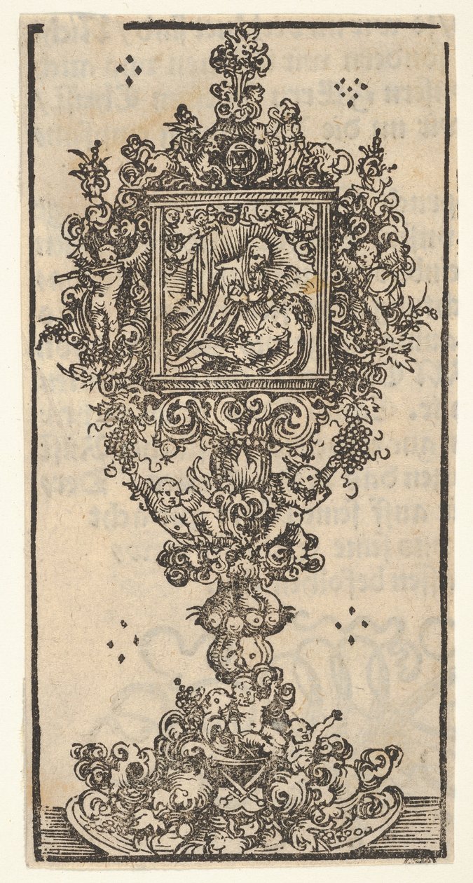Relikvieskrin med en Pieta, fra den store serien av Wittenberg-relikvier, 1509. av Lucas Cranach the Elder