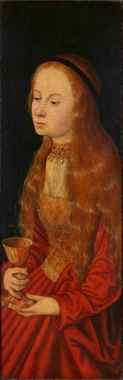 Saint Barbara, tidlig på 1500-tallet.. av Lucas Cranach the Elder