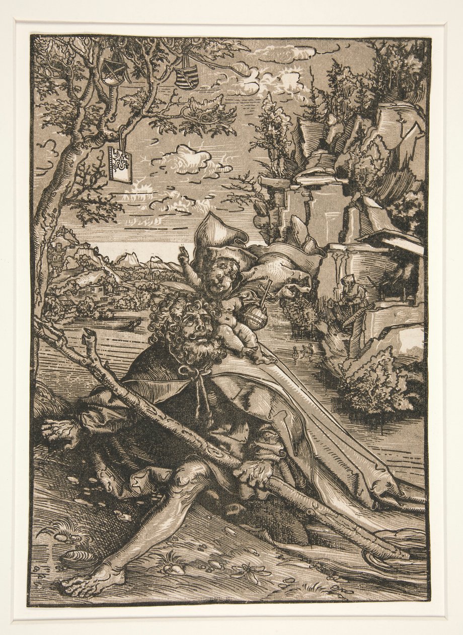 Den hellige Christopher av Lucas Cranach the Elder