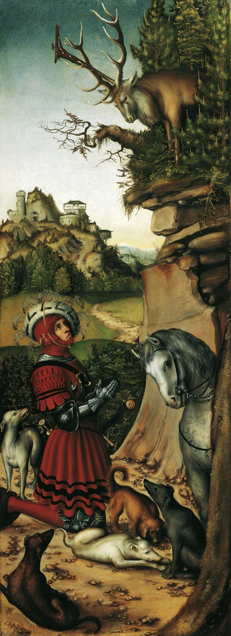 Saint Eustace av Lucas Cranach the Elder