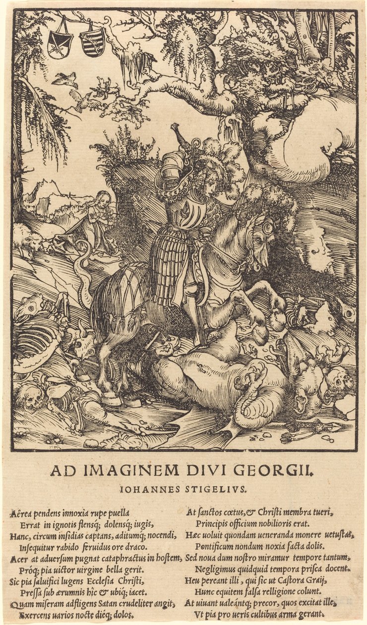 Saint George og dragen av Lucas Cranach the Elder