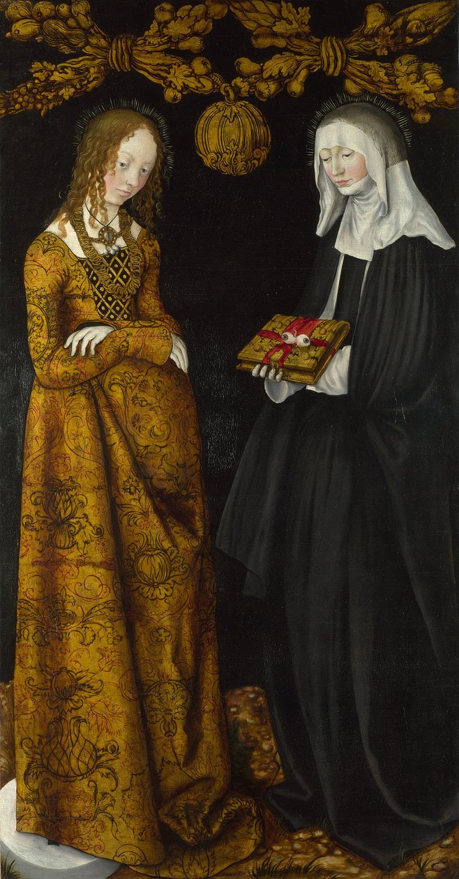 De hellige Christina og Ottilia, 1506 av Lucas Cranach the Elder
