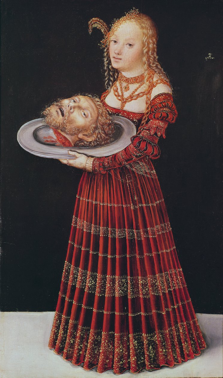 Salomé (olje på tre) av Lucas Cranach the Elder