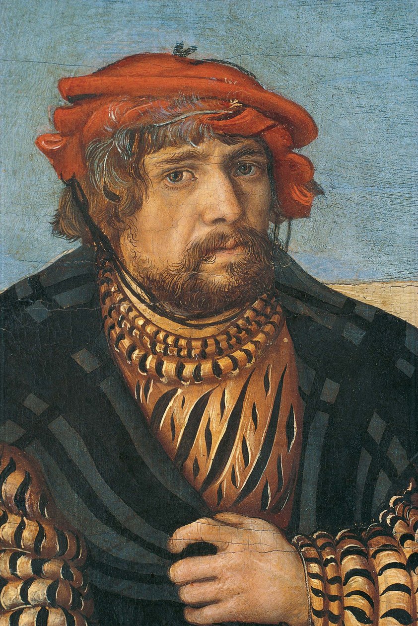 Selvportrett i den hellige familie, ca. 1510 av Lucas Cranach the Elder