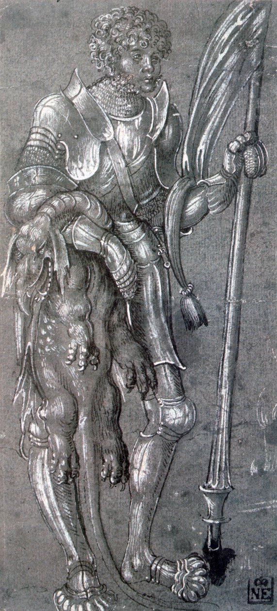 St George, c1504-1553 av Lucas Cranach the Elder