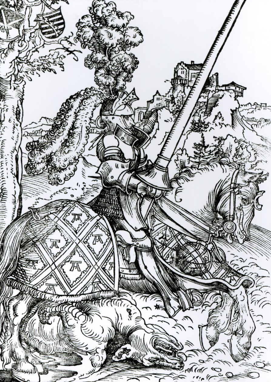 St. George til hest, 1507 av Lucas Cranach the Elder