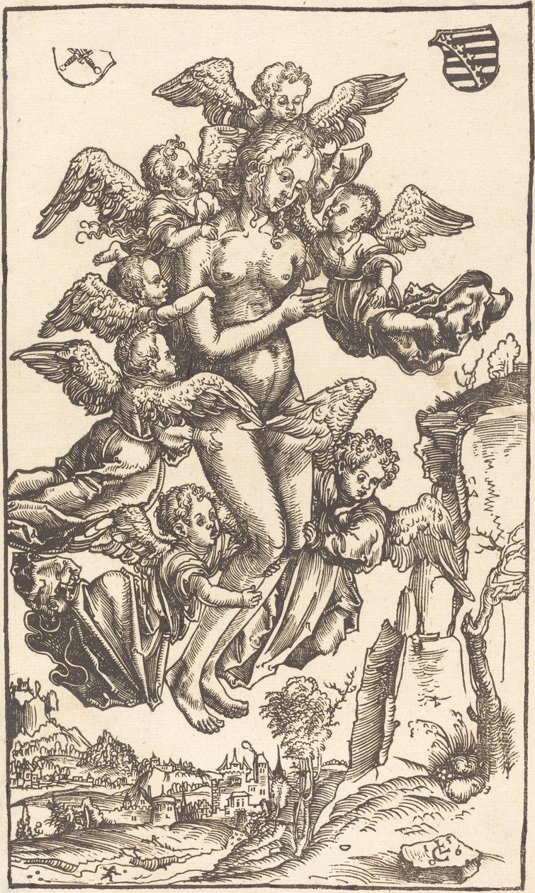 Den hellige Maria Magdalenas ekstase av Lucas Cranach the Elder