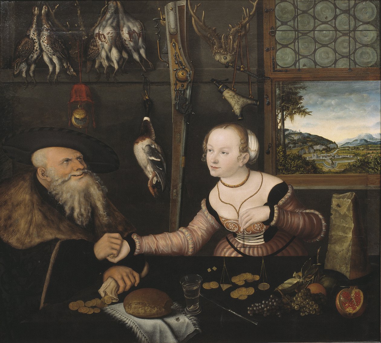 Det dårlige paret, 1532 av Lucas Cranach the Elder