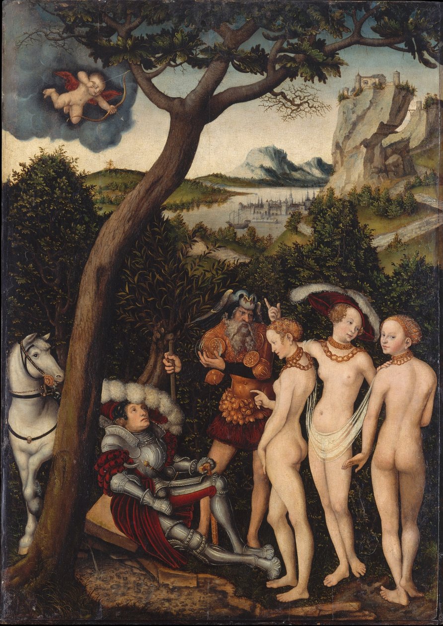 Paris-dommen av Lucas Cranach the Elder
