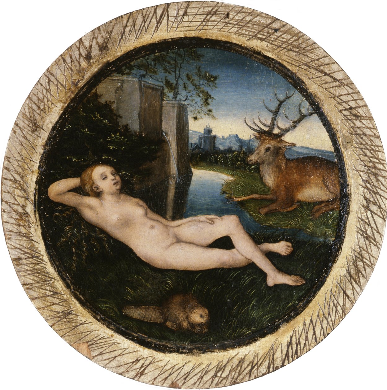 Vårens nymfe av Lucas Cranach the Elder