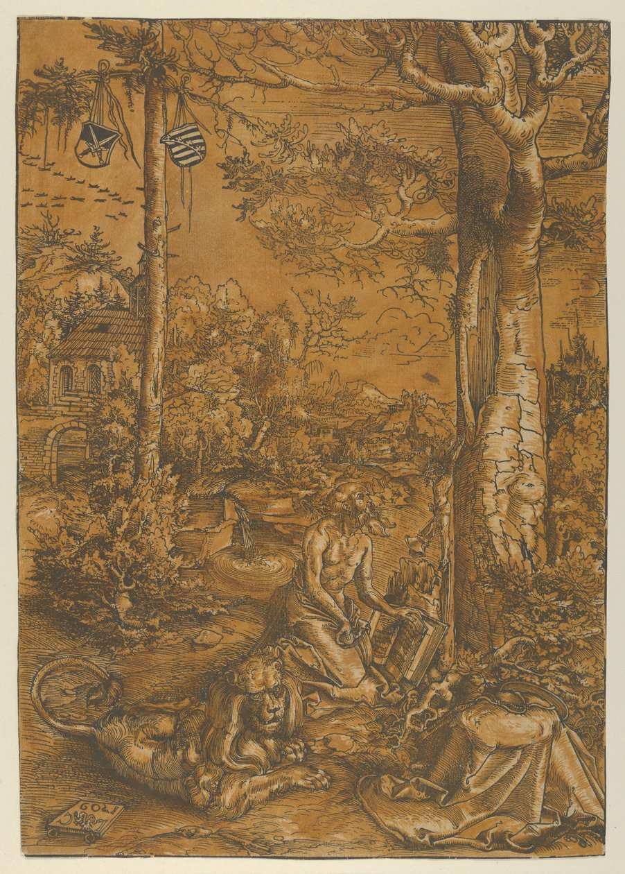 The Penitence of St. Hierome, 1509. av Lucas Cranach the Elder