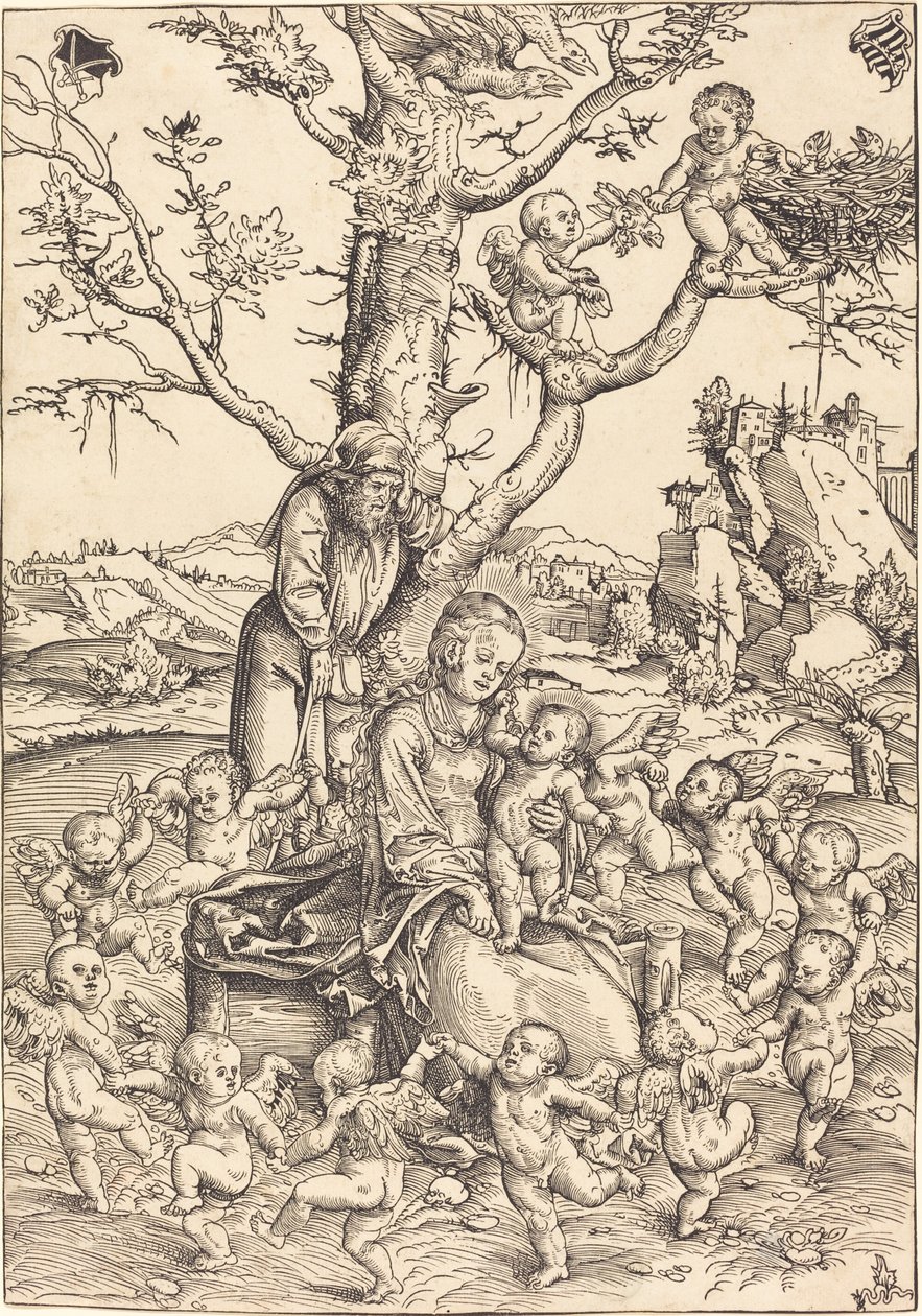 Resten på flukten til Egypt av Lucas Cranach the Elder