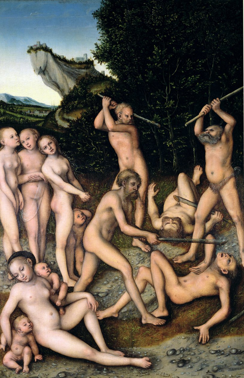 Sølvalderen eller effekten av sjalusi, 1535 av Lucas Cranach the Elder