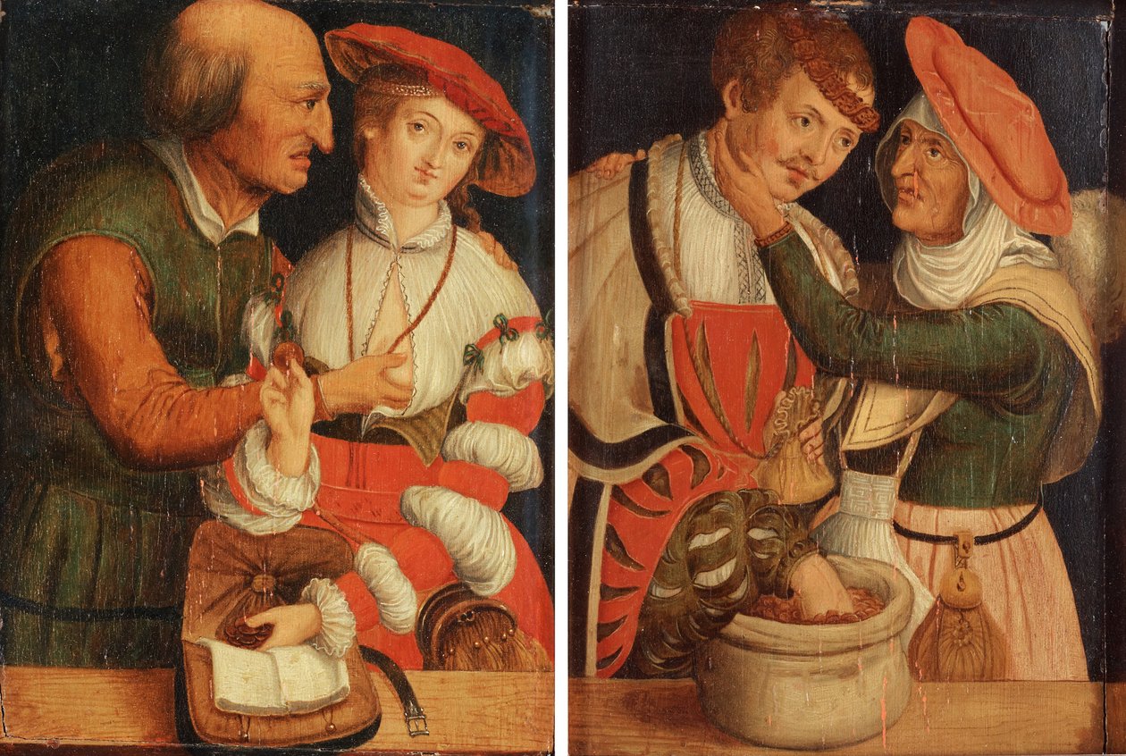 De ulike parene av Lucas Cranach the Elder